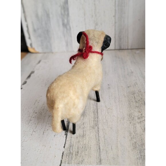 Vintage sheep lamb ornament bell spring Easter home decor - Picture 2 of 5